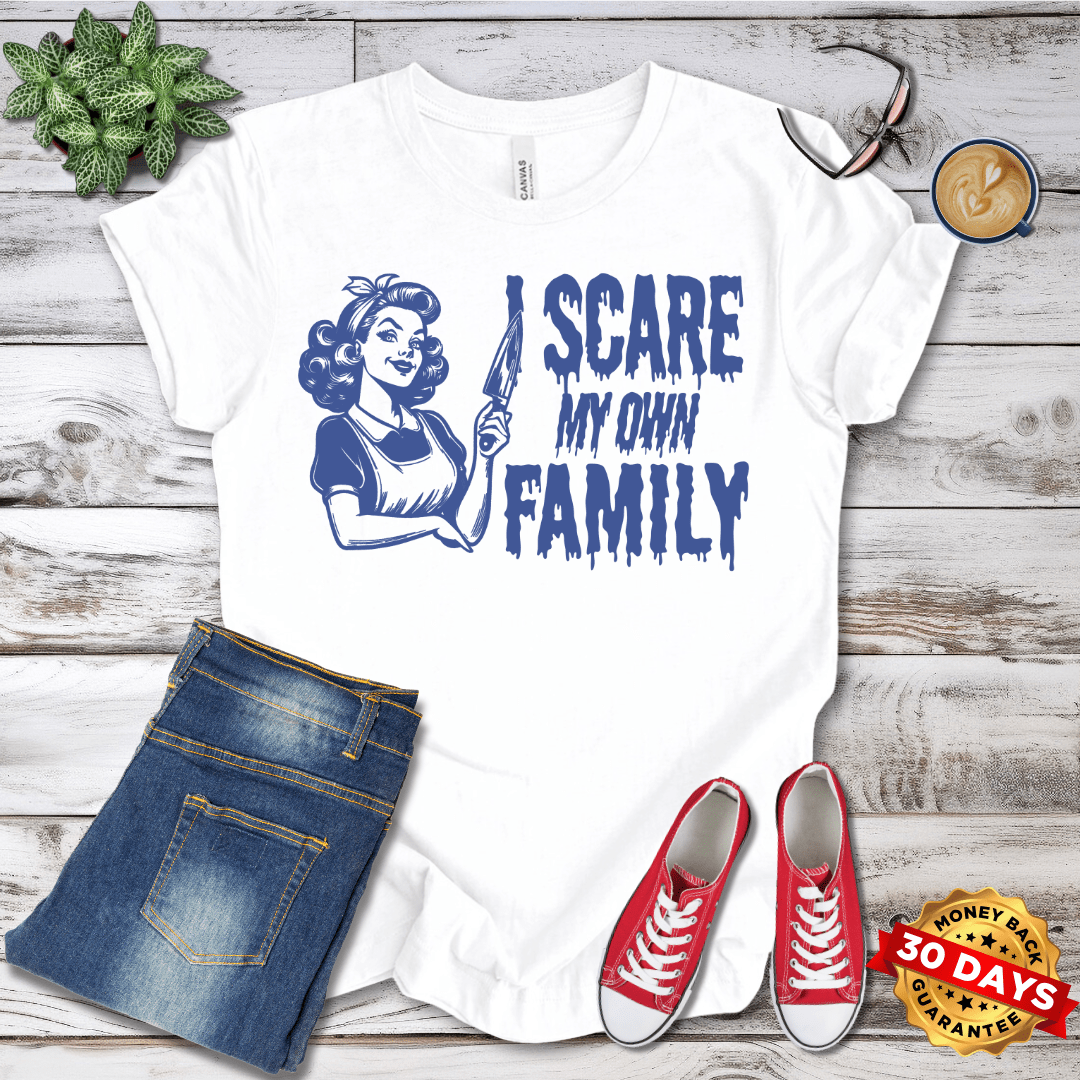 I Scare My Own Family Retro T-Shirt