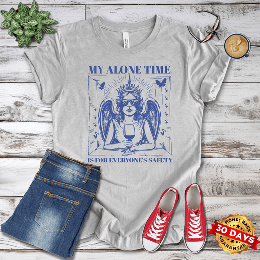 My Alone Time is for Everyone's Safety Angel Retro T-Shirt