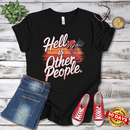 Hell is Other People Retro T-Shirt