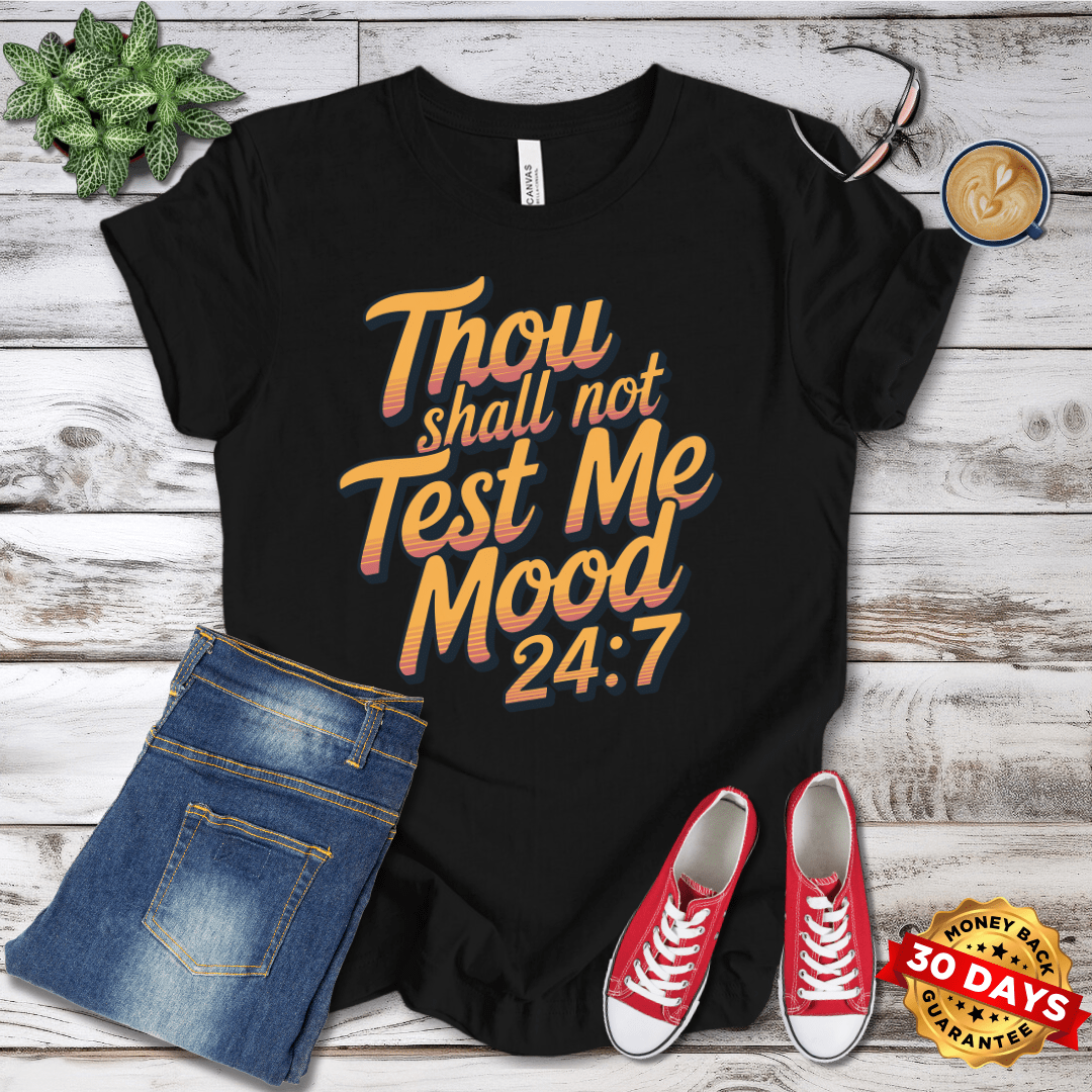 Thou Shall Not Test Me Retro T-Shirt