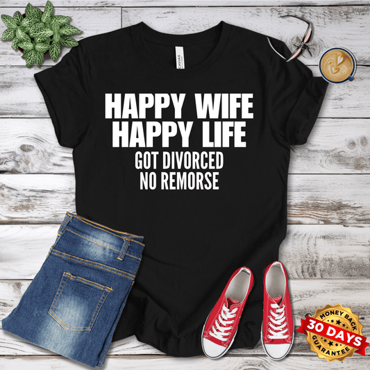 Happy Wife Happy Life T-Shirt